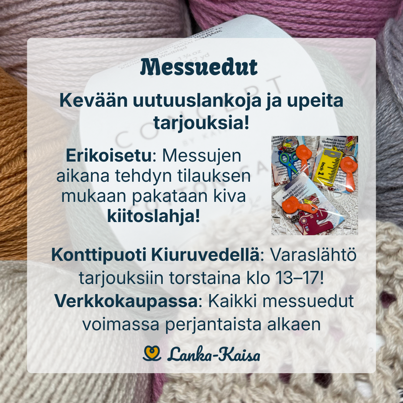 Tulossa: K&auml;ss&auml;messut netiss&auml; 20.- 22.3..2026